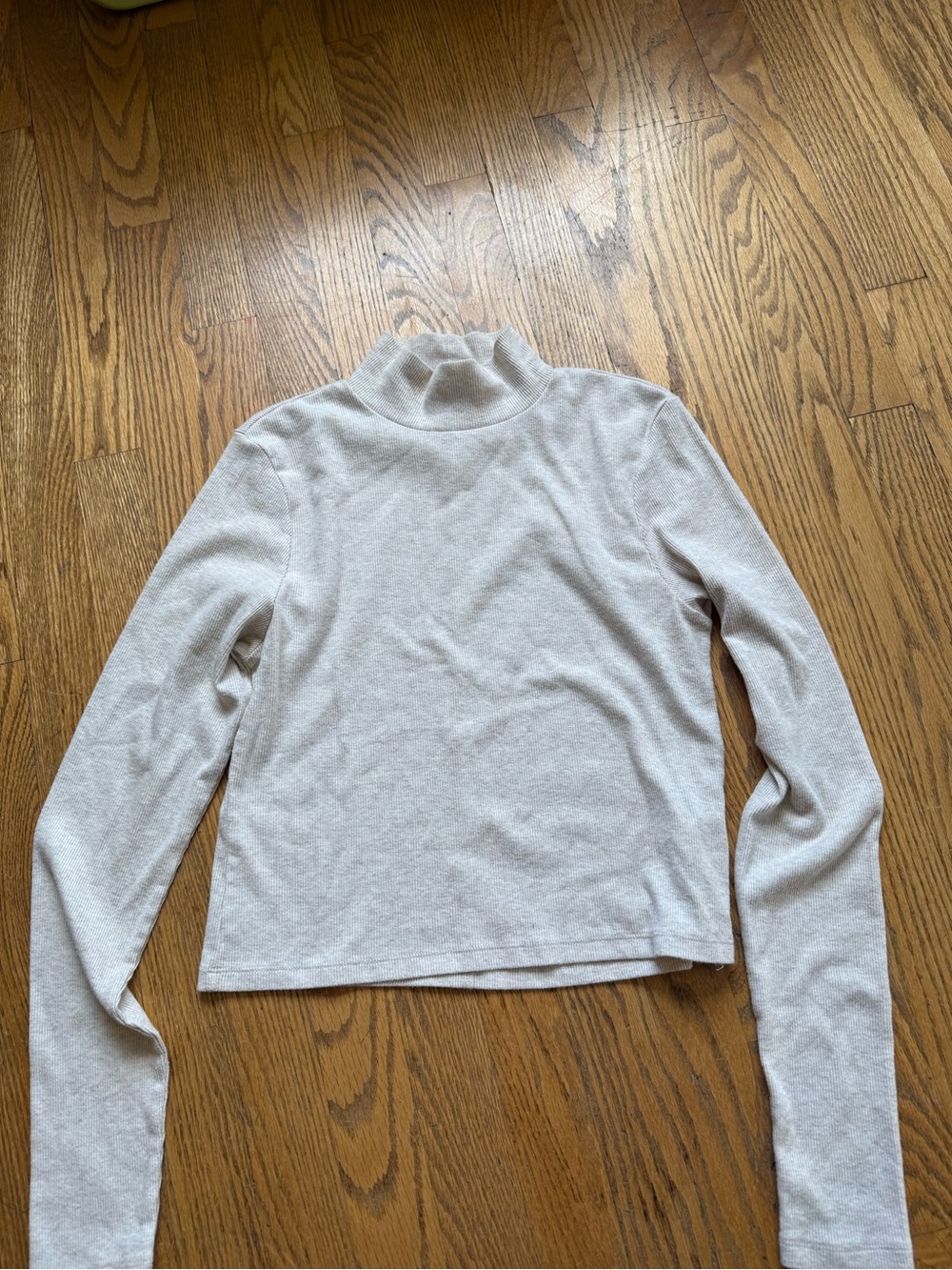 American Eagle Outfitters Light Gray Long Sleeve Turtleneck